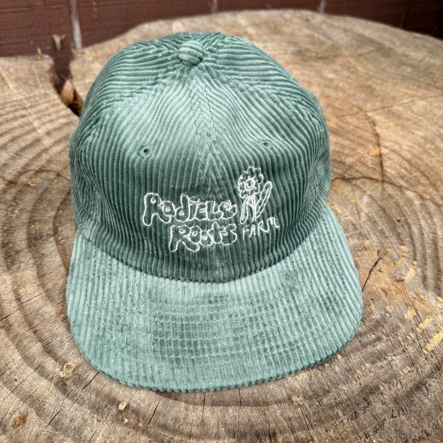 Corduroy Embroidered Hat