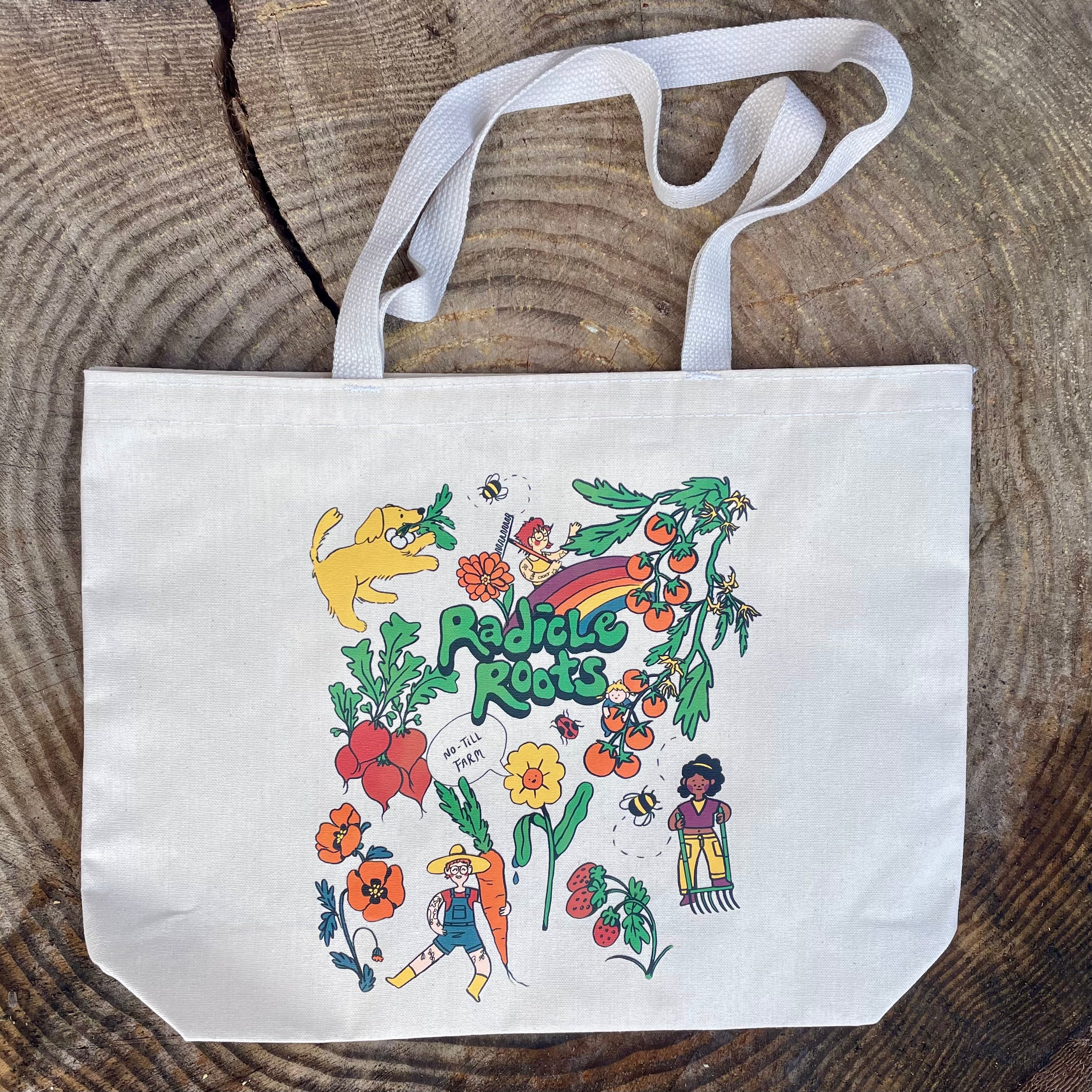 Radicle Roots Farm Tote Bag