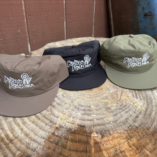 Radicle Roots Farm Nylon Embroidered Hats