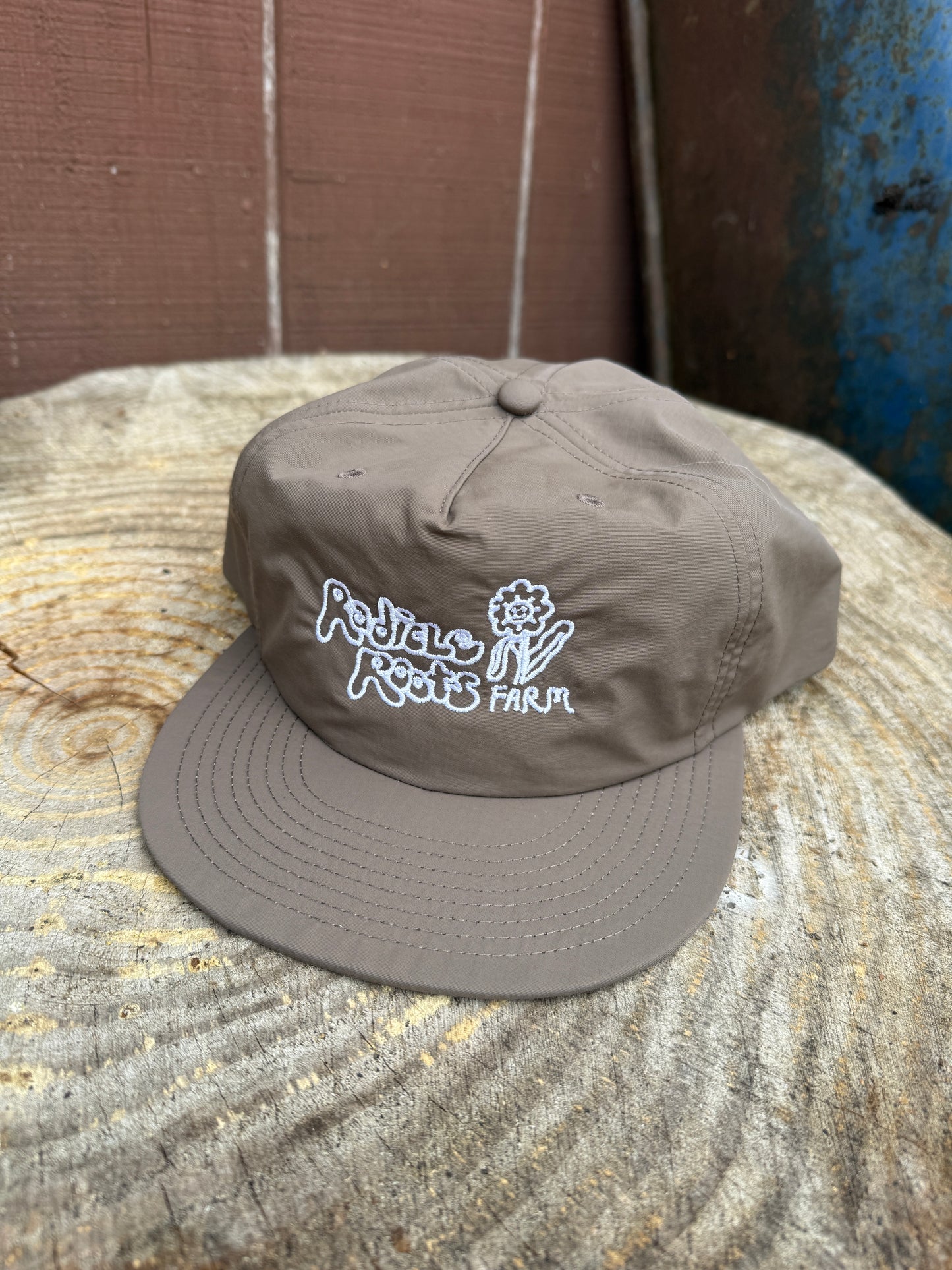 Radicle Roots Farm Nylon Embroidered Hats